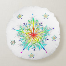 Rainbow Snowflake Ice Crystal