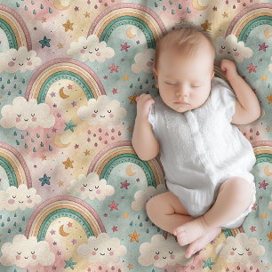 Rainbow Snuggle Blanket Gift for Baby’s Comfort