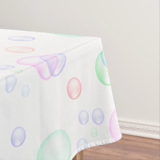 Rainbow Soap Bubbles Baby Shower Tablecloth