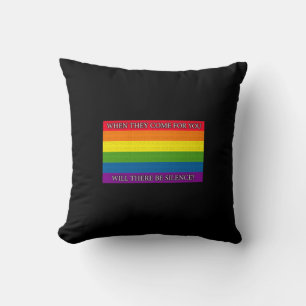 Rainbow - Sochi Protest - When they come for you w Cushion