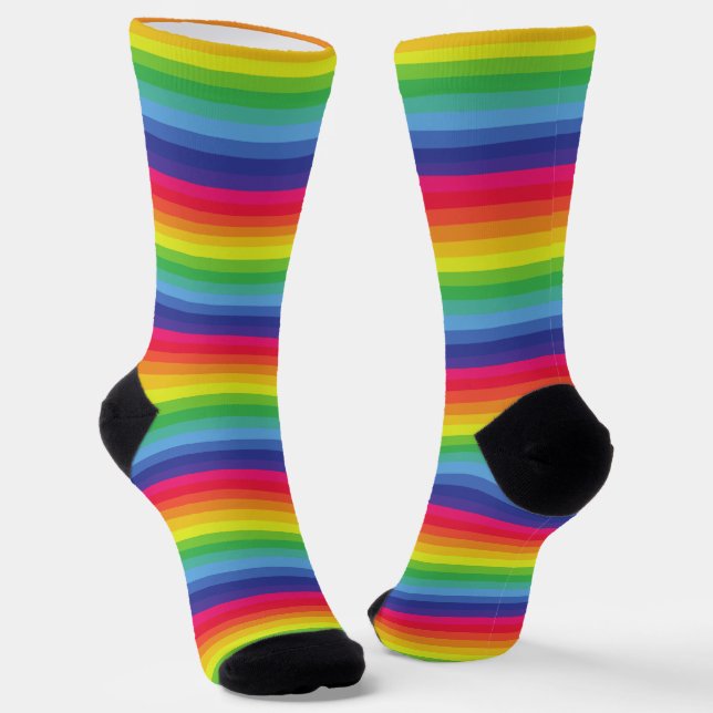 Rainbow Socks (Angled)