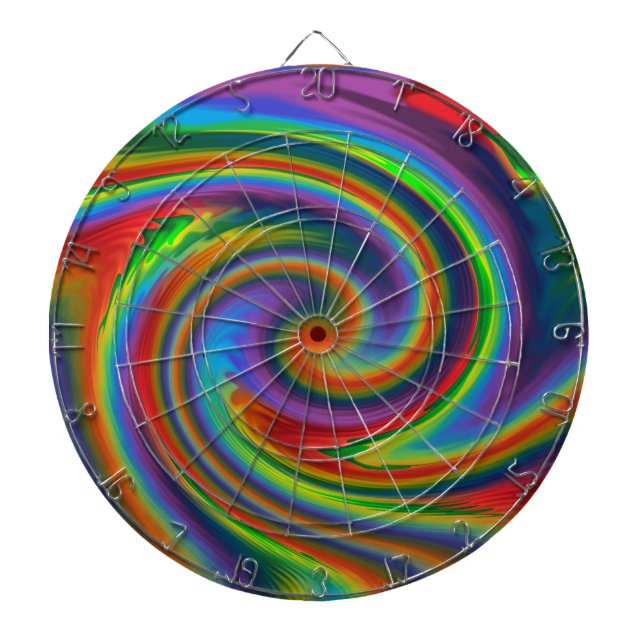 Rainbow Solar Glow Dartboard (Front)