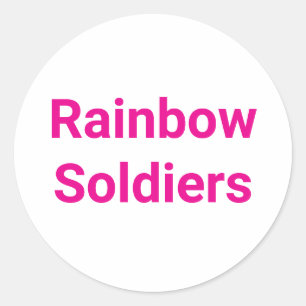 Rainbow Soldiers Hankamer Artjunkhaus Sweet Love Classic Round Sticker