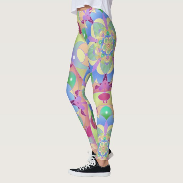 Rainbow Song Mandala Leggings (Left)