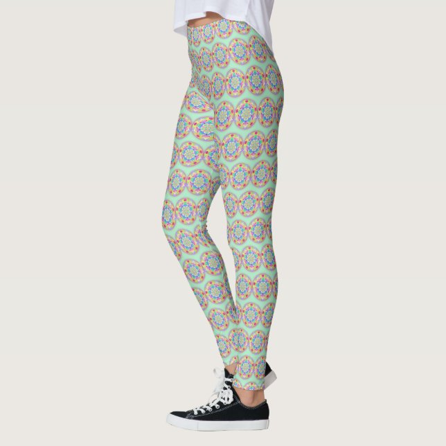 Rainbow Song Mandala Leggings (Left)