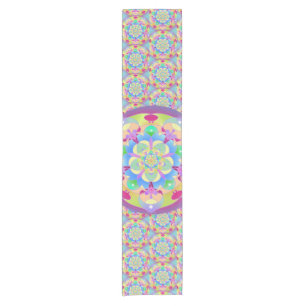 Rainbow Song Mandala Short Table Runner