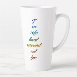 Rainbow Soul Circle Latte Mug