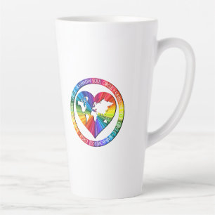 Rainbow Soul Circle Latte Mug