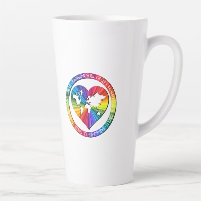 Rainbow Soul Circle Latte Mug (Right)
