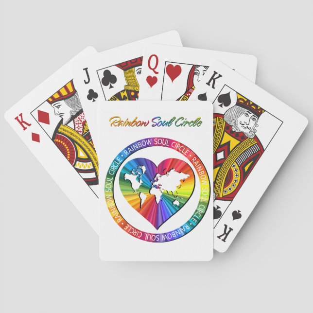 Rainbow Soul Circle Playing Cards (Back)
