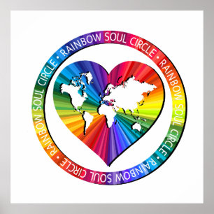 Rainbow Soul Circle Poster