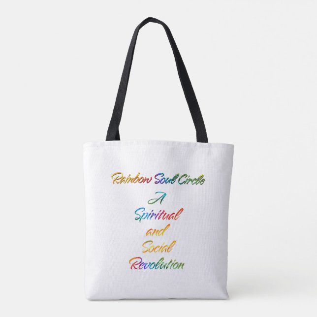 Rainbow Soul Circle Tote Bag (Back)