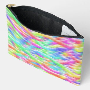 Rainbow sparkle bubbles accessory pouch
