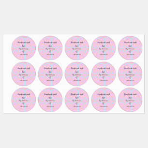 Rainbow sparkle handmade with love add name text