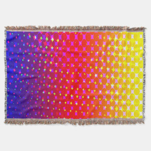 Rainbow Sparkle Pattern Throw Blanket