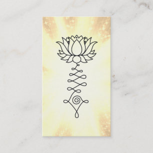 *~* Rainbow Sparkle Reiki Energy Healing Lotus Business Card