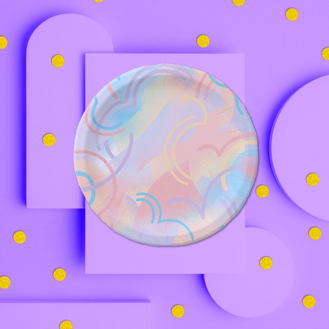 Rainbow Sparkles Paper Plate (Creator Uploaded)