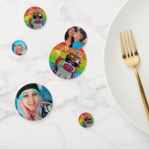 Rainbow Sparkles Unicorn Colourful Glitter Photo Confetti