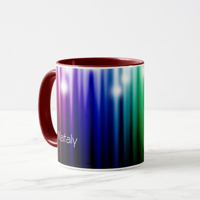 rainbow sparkling texture     mug (Front Left)
