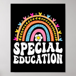 Rainbow Special Education Teacher Sped Poster