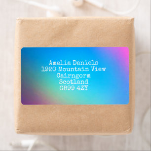 Rainbow Spectrum Return Shipping Label
