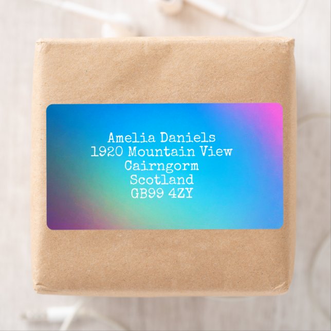 Rainbow Spectrum Return Shipping Label (Insitu)