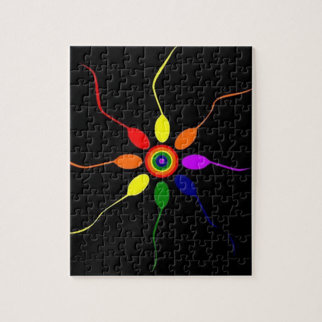 "Rainbow Sperm" Puzzle (Vertical)