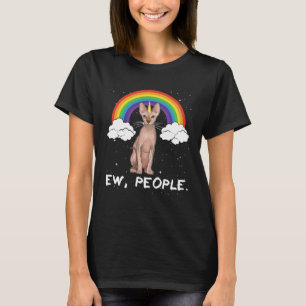 Rainbow Sphynx Ew People Unicorn Cat T-Shirt