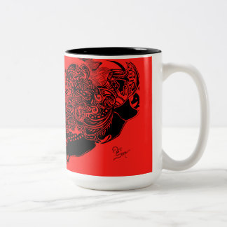 Rainbow Spider Web Mug collection - Red