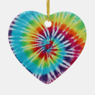 Rainbow Spiral 2 Sides Ceramic Tree Decoration