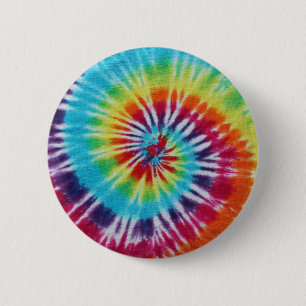 Rainbow Spiral 6 Cm Round Badge