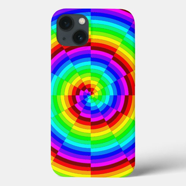 Rainbow Spiral by Kenneth Yoncich Case-Mate iPhone Case (Back)
