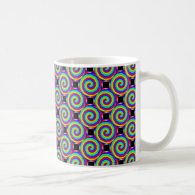 Rainbow Spiral by Kenneth Yoncich Coffee Mug (Right)