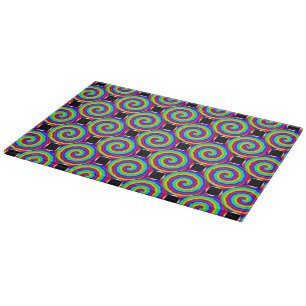 Rainbow Spiral by Kenneth Yoncich Cutting Board