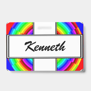 Rainbow Spiral by Kenneth Yoncich ID Badge