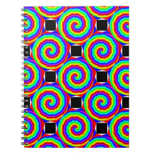 Rainbow Spiral by Kenneth Yoncich Notebook