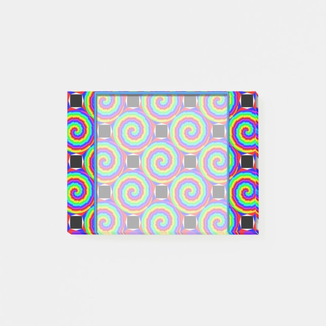 Rainbow Spiral by Kenneth Yoncich Post-it Notes (Front)