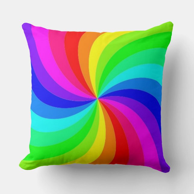 RAINBOW SPIRAL CUSHION (Front)