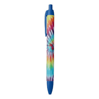 Rainbow Spiral Custom Photo Blue Ink Pen