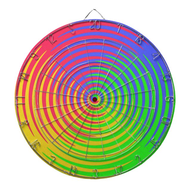 Rainbow Spiral Dartboard (Front)
