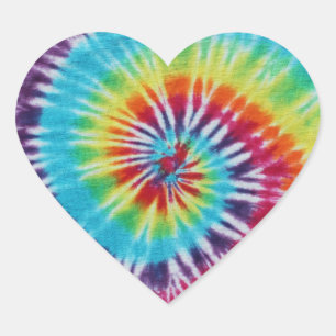 Rainbow Spiral Heart Sticker