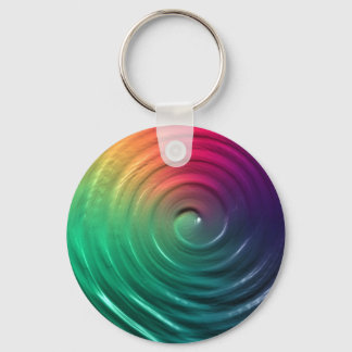 Rainbow Spiral Key Ring