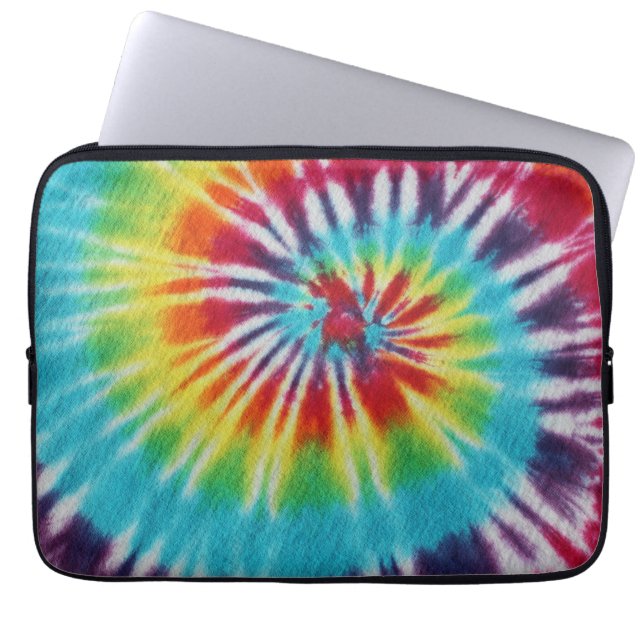 Rainbow Spiral Laptop Sleeve (Front)