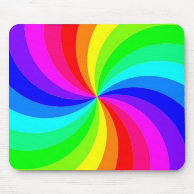RAINBOW SPIRAL MOUSE PAD (Front)