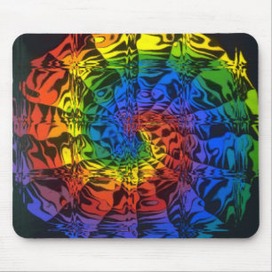 rainbow spiral mouse pad