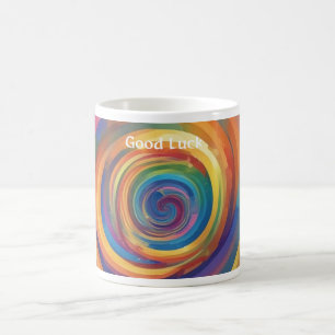 Rainbow Spiral of Luck Good Luck Coffee Mug