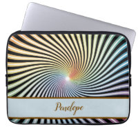 Rainbow Spiral Optical Illusion Art Custom Name