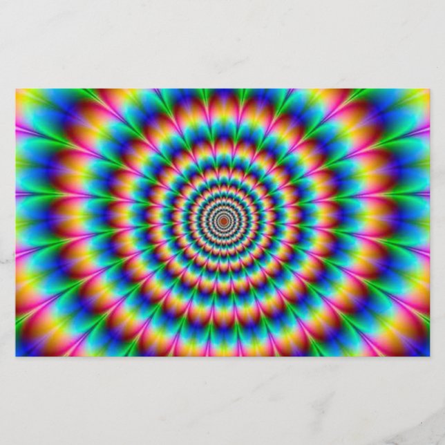 Rainbow Spiral Optical Illusion Flyer (Front)