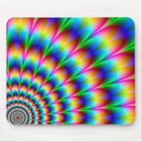 Rainbow Spiral Optical Illusion