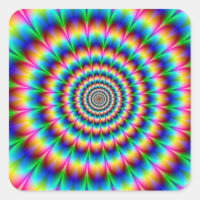 Rainbow Spiral Optical Illusion
